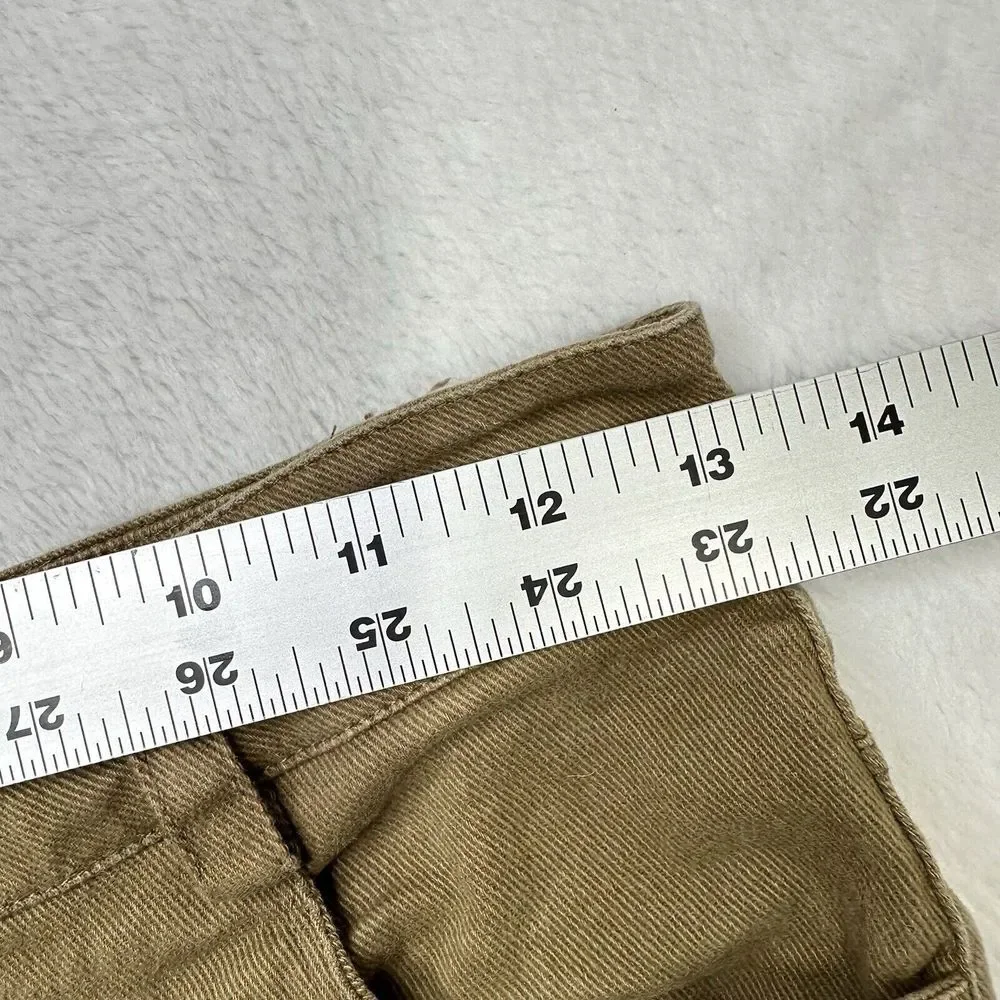 Martha‎ Style Pants Womens 26x29 Khaki Bootcut Neutral Beige Classic Flare